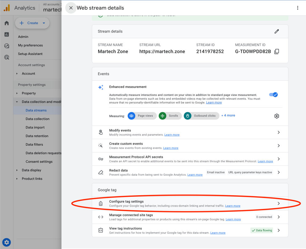 Tək Analitika Mülkiyyətində Çox Domenlər üçün GA4 Necə Quraşdırılır 24 google analytics teq parametrlərini konfiqurasiya edir 1