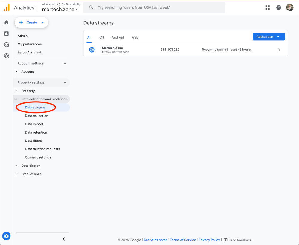 Tək Analitika Mülkiyyətində Çox Domenlər üçün GA4 Necə Quraşdırılır 22 google analytics məlumat axını 2