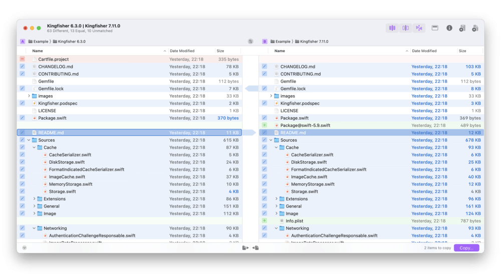 Kaleidoscope: Compare Directories