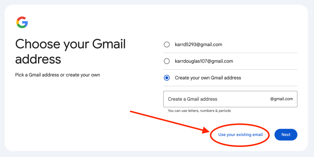 How And Why To Register A Distribution Email Address for a Corporate Google Account 10 Create Google account with non-gmail email address