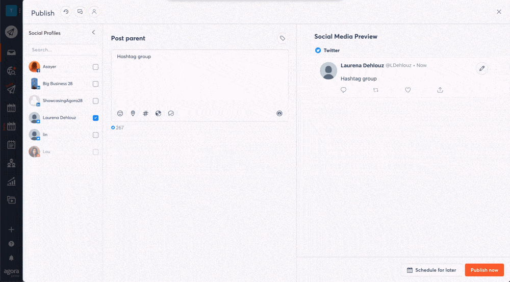 Hashtag Research, Analysis, Monitoring, and Management Tools for #Hashtags 10 Save hashtag groups in Agorapulse