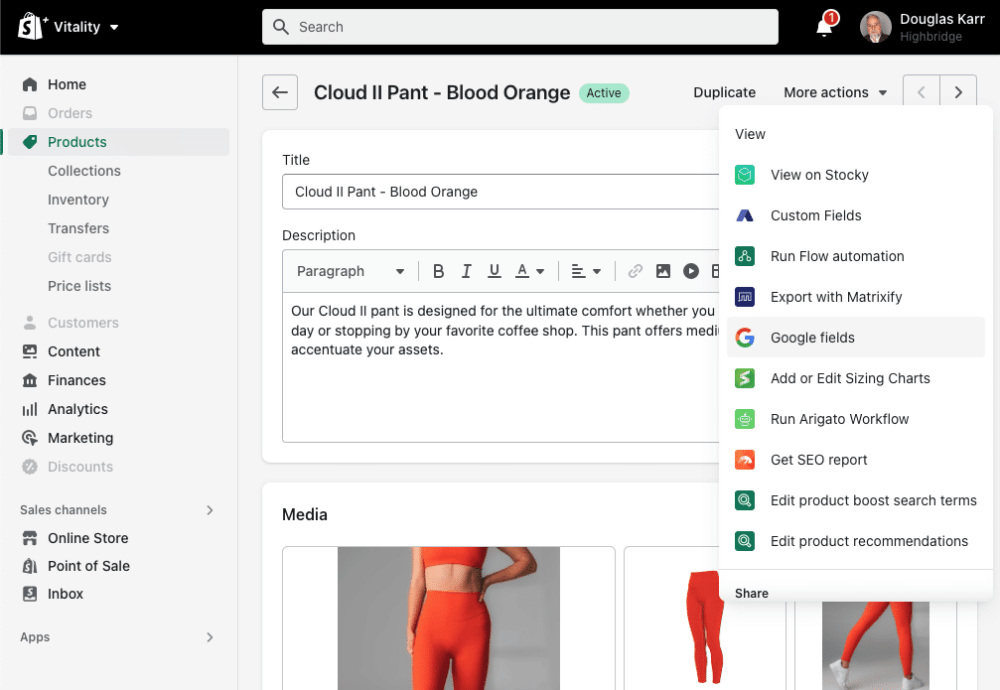 A Shopify Product Feed Integrated To Google Merchant Center Is Critical To Your Online Store's Success 19 Google Fields - Shopify