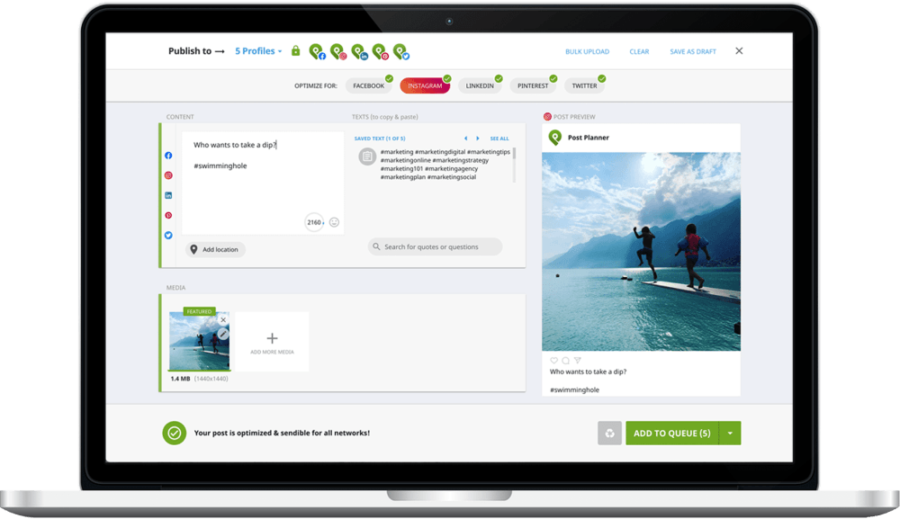 Post Planner - Compose Content and optimize it for each social network