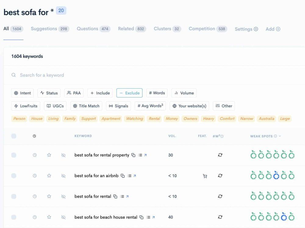 LowFruits: Research And Find Low-Competition, Easy-To-Rank Keywords For Organic Search 9 Keyword Research With LowFruits