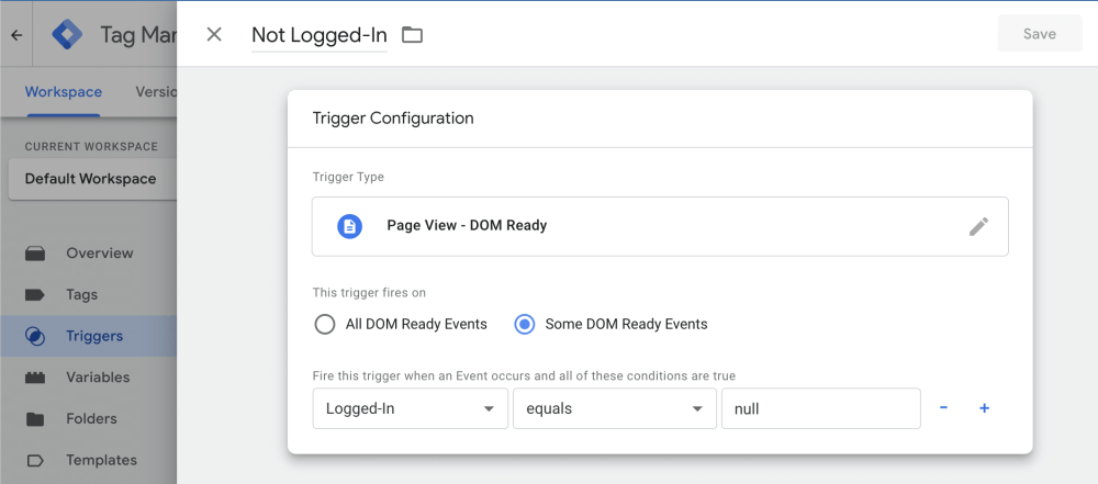 How To Exclude Tags In Google Tag Manager By The Visitor's Logged-In User Role in WordPress 27 google tag manager trigger wordpress not logged in