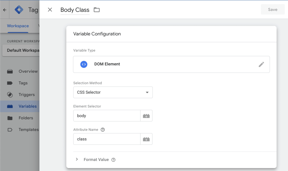 How To Exclude Tags In Google Tag Manager By The Visitor's Logged-In User Role in WordPress 28 Capture Body Class in Google Tag Manager Variable
