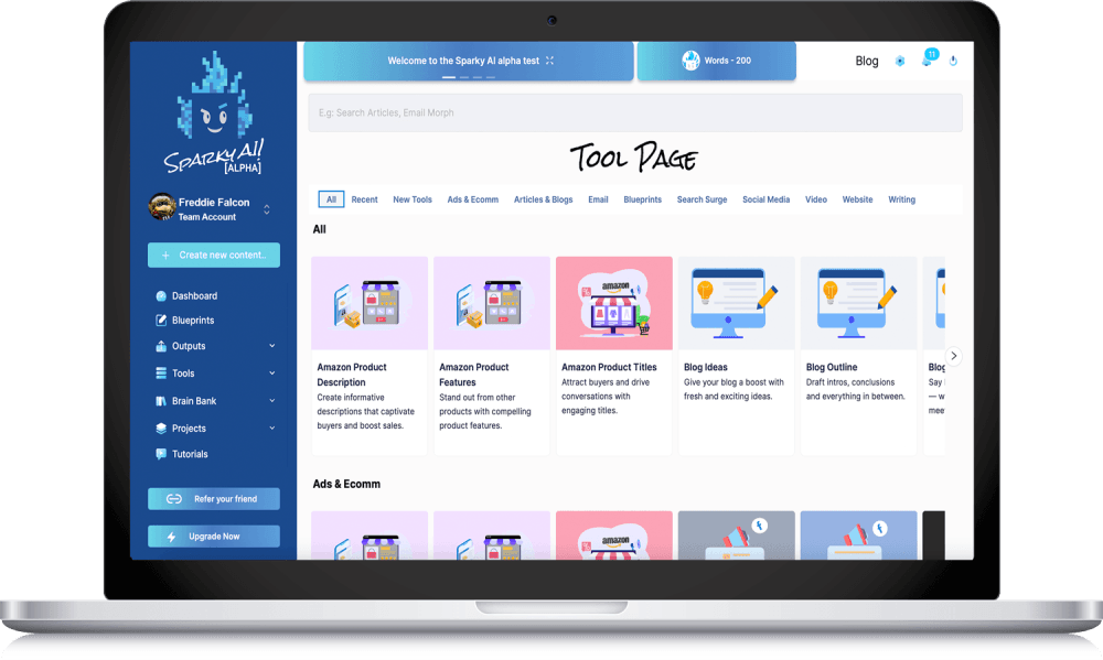 Sparky AI: Generative AI Platform for Branded, Targeted, Content Development