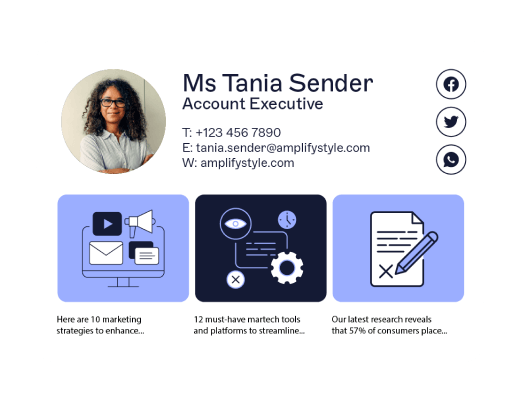 Exclaimer Email Signature with Social Media Feeds