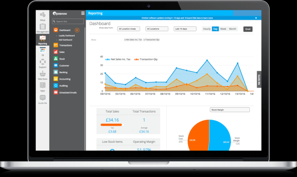 POS Real-time Analytics (Epos Now)