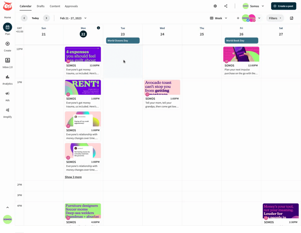 Sosial media marketinq planı təqvimi
