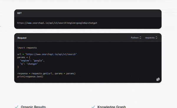 SearchAPI: Unlock Powerful SERP Data via API to Drive Your Organic and Paid Search Strategies 15 Search API Playground