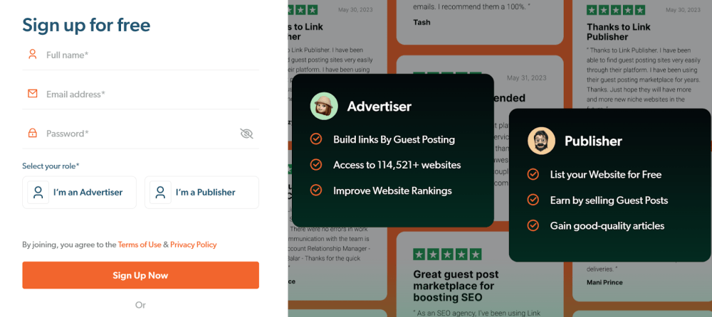 link publishers