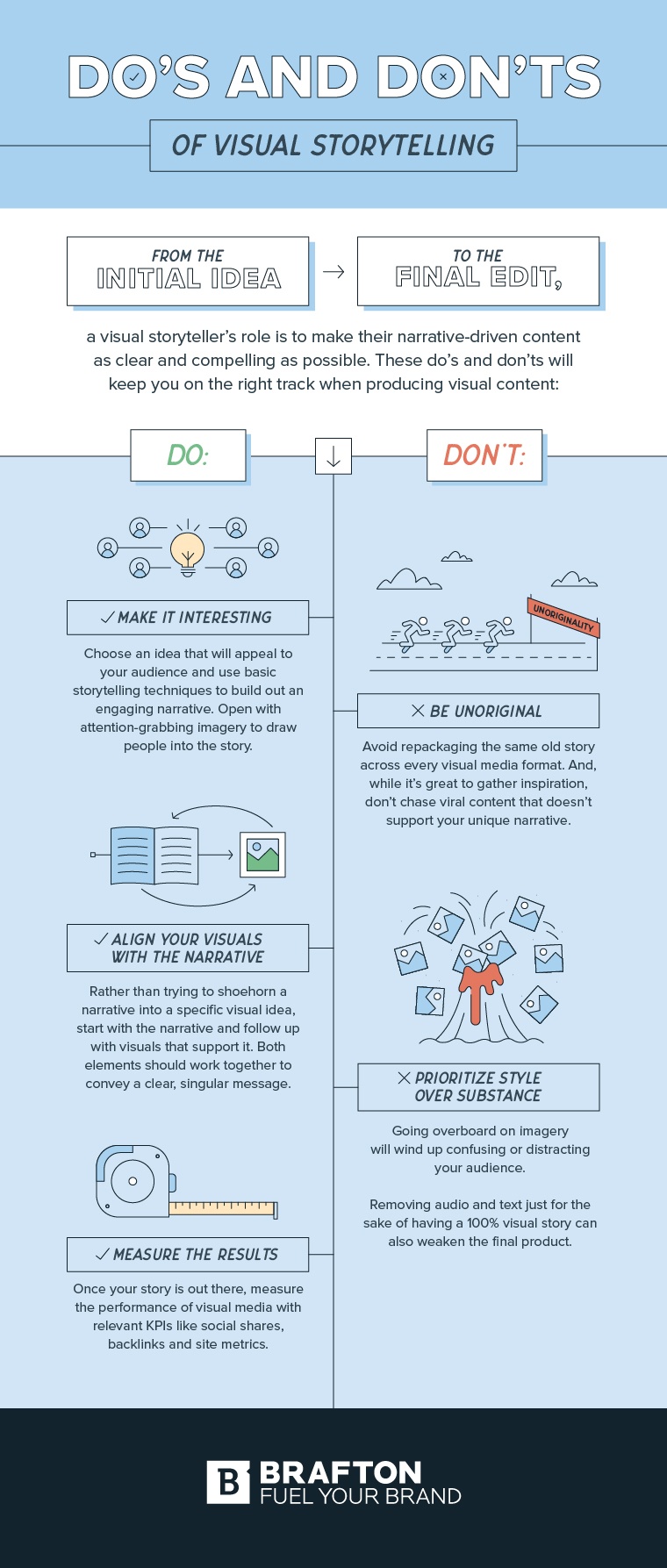 Visual Storytelling: Boost Engagement with These 5 Do's and Don'ts 20 Visual Storytelling Do's and Don'ts