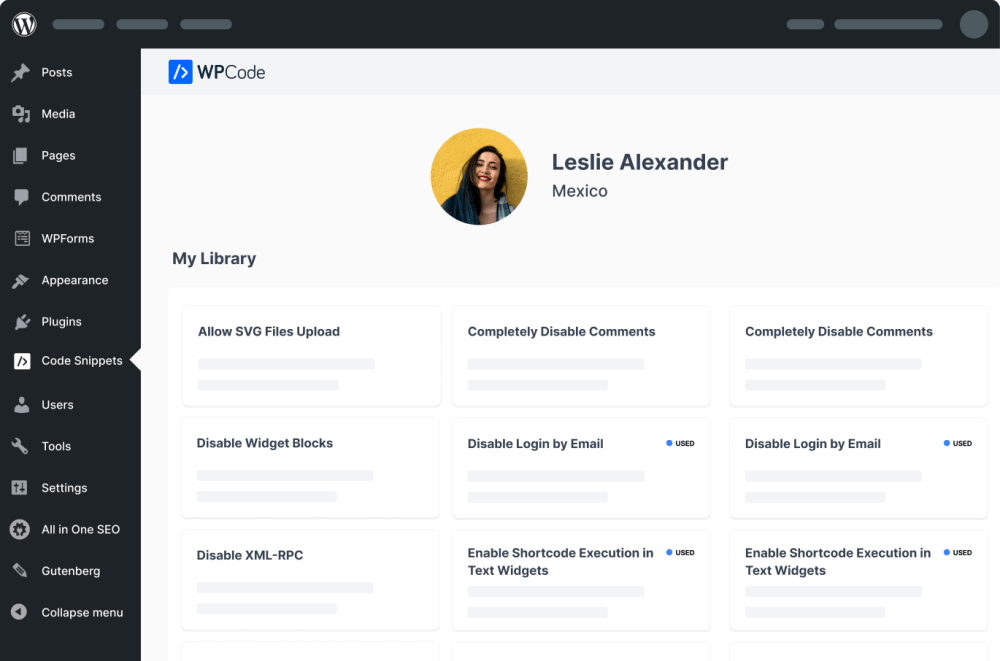 WPCode: Simplify, Speed Up, and Secure Your WordPress Customizations 15 private snippets library wpcode