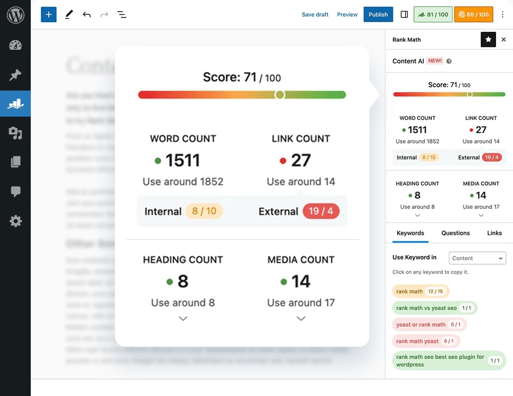 Rank Math Content AI: Transforming SEO Content Creation in WordPress 8 Rank Math SEO Bot for Optimizing Your WordPress Content