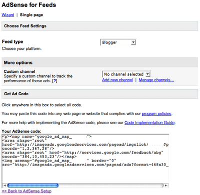 Adsense airson biadhan - mion-fhiosrachadh