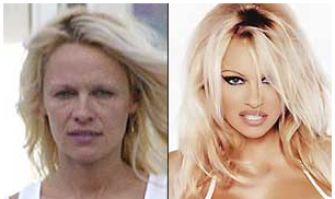 Pamela Anderson senza trucco