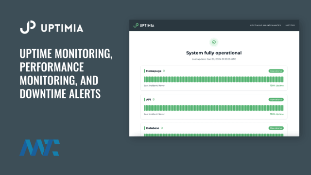 Uptimia: Uptime Monitoring, Performance Monitoring, and Downtime Alerts