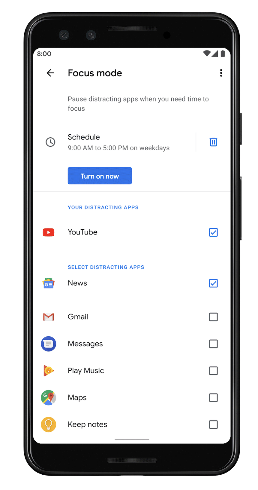 Как повысить продуктивность и уменьшить отвлекающие факторы на смартфоне 3 Режим фокусировки Android