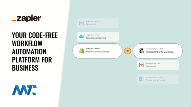 Zapier No-Code, Code-Less Workflow Automation Platform