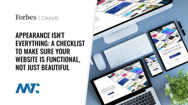 Website functionality versus appearance