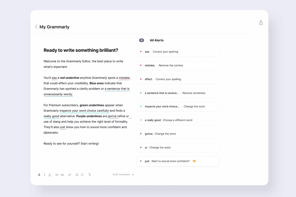 grammarly for apple pages