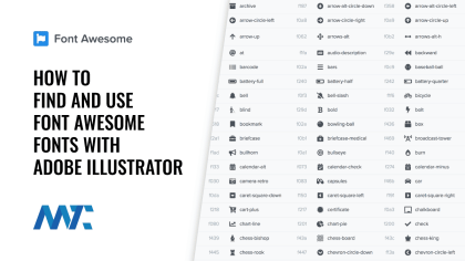 Cách tìm và sử dụng Phông chữ tuyệt vời bằng phông chữ với Adobe Illustrator