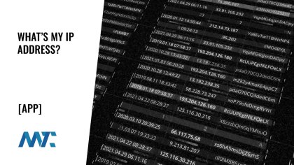 App: What's My IP Address 1 What is my IP Address?