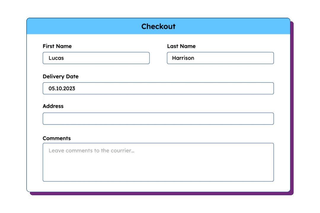 Автозаполнение адреса