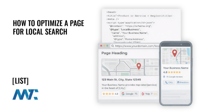 How to Optimize a Page for Local Search
