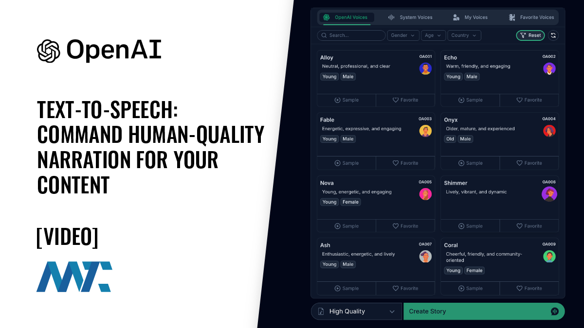 OpenAI Expands Text-to-Speech For Global Creators