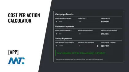Cost Per Action Calculator 4 CPA Calculator (Cost Per Action)