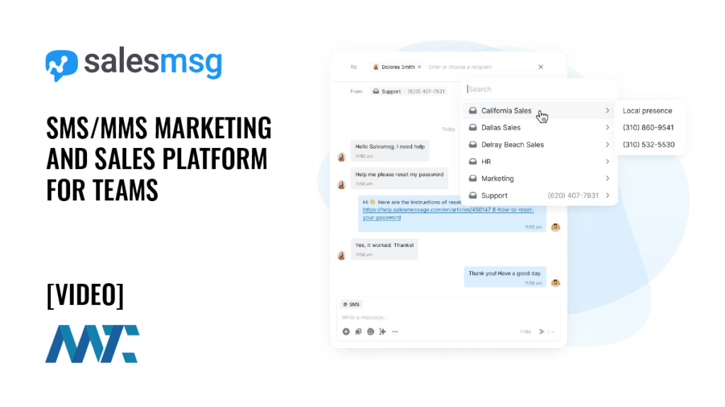 Salesmsg: SMS/MMS Marketing and Sales Platform for Teams
