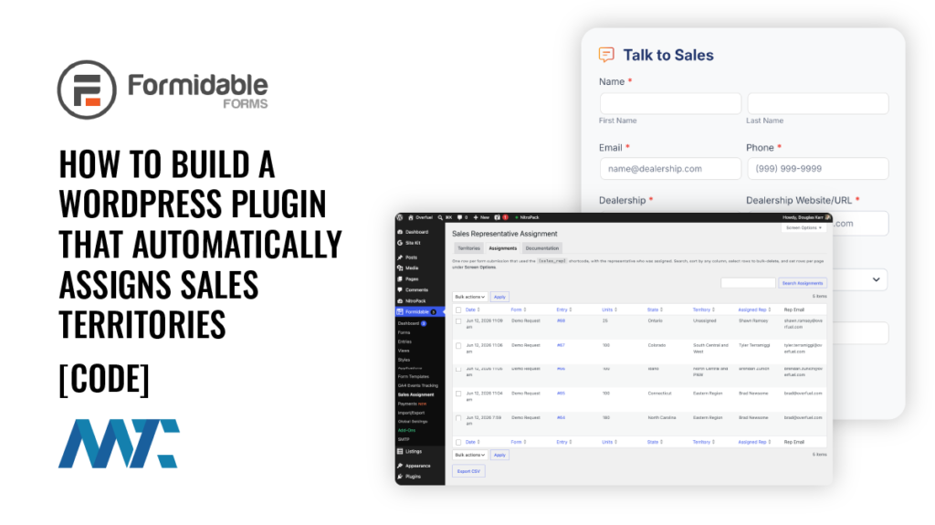 How to Build a WordPress Plugin That Automatically Assigns Sales Territories