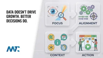 Data Doesn’t Drive Growth. Better Decisions Do. 1 Data vs Decisions for Business Growth